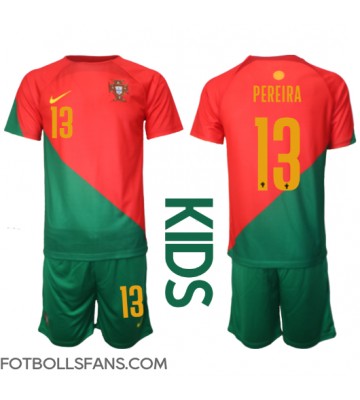 Portugal Danilo Pereira #13 Replika Hemmatröja Barn VM 2022 Kortärmad (+ Korta byxor)